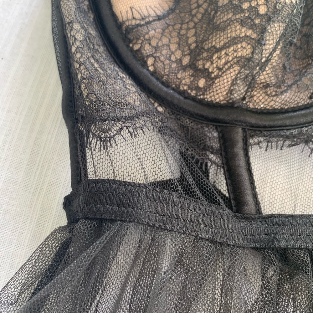 Victoria's Secret Black Sheer Lace Babydoll - Picture 13 of 15